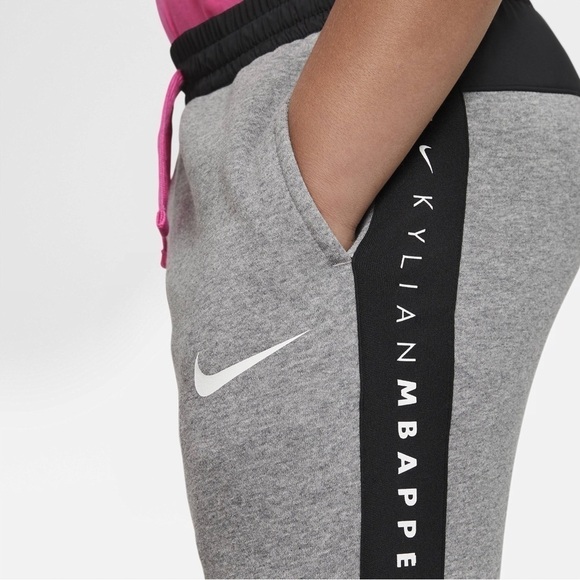 Nike Hybrid Kylian Gray Girls Jogger Sweatpants Size Large - Picture 2 of 16